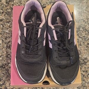 Skechers Women's Black and Pink Sneakers ladies hiker sneaker size 6.5 with box